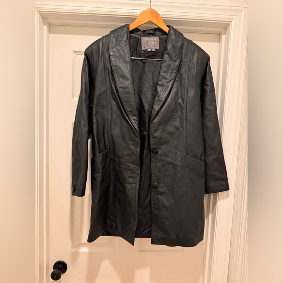 International Outerwear 100% leather coat shoulder pads - Picture 1 of 6